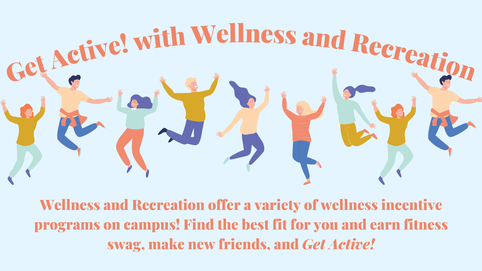 Wellness and Recreation Getting Active Banner